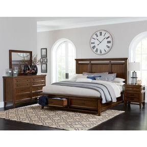 Frazier Park (3)California King Platform Bed with Footboard Storage - Storage - Half Price Furniture