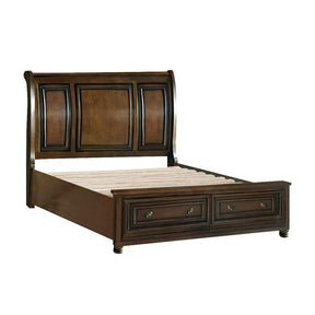 Cumberland (3)California King Sleigh Platform Bed with Footboard Storage Half Price Furniture