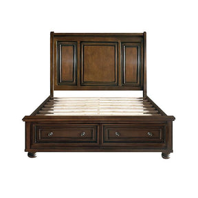 Cumberland (3)California King Sleigh Platform Bed with Footboard Storage Half Price Furniture
