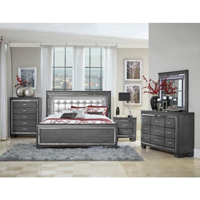 Allura (3)California King Bed, LED Lighting - Lighting - Half Price Furniture
