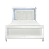 Alonza (3)Eastern King Bed, LED Lighting Half Price Furniture