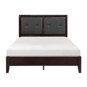 Homelegance Edina Full Panel Bed in Espresso-Hinted Cherry 2145F-1 Half Price Furniture