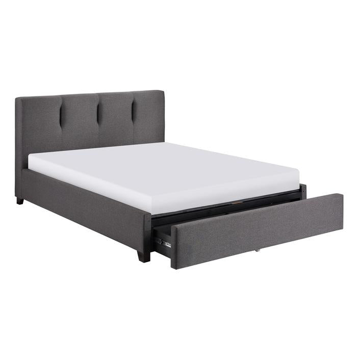 Aitana (4) Full Platform Bed with Storage Footboard Half Price Furniture