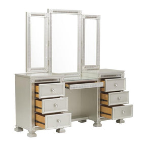 Bevelle (4)Vanity Dresser with Mirror Half Price Furniture