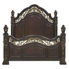 Homelegance Catalonia Queen Poster Bed in Cherry 1824-1 Half Price Furniture
