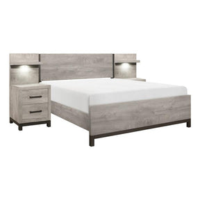 Zephyr 5pc Set Full Wall Bed (FB+2NS+2NS-P) - Bedroom Set - Half Price Furniture