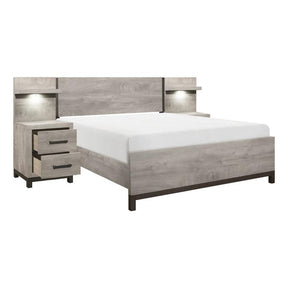 Zephyr 5pc Set Eastern King Wall Bed (EK+2NS+2NS-P) - Bedroom Set - Half Price Furniture
