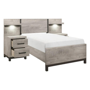 Zephyr 5pc Set Twin Wall Bed (TB+2NS+2NS-P) Half Price Furniture
