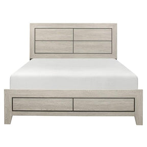 Homelegance Furniture Quinby Queen Panel Bed in Light Brown 1525-1 Half Price Furniture