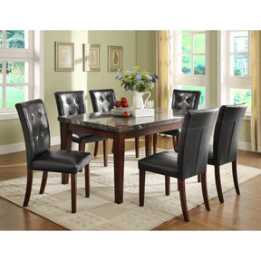 Decatur Dining Table, Marble Top Half Price Furniture