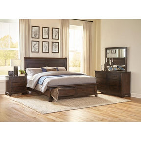 Boone (3) Queen Platform Bed with Footboard Storage - Storage - Half Price Furniture
