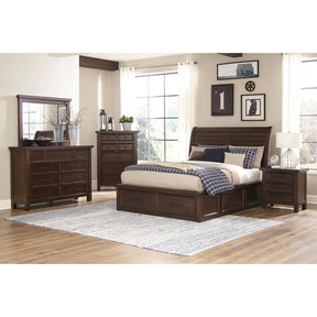 Logandale (4) Queen Platform Bed with Footboard Storage - Storage - Half Price Furniture