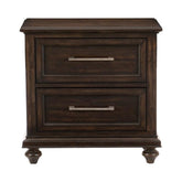 Homelegance Cardona Nightstand in Driftwood Charcoal 1689-4 Half Price Furniture