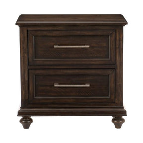Homelegance Cardona Nightstand in Driftwood Charcoal 1689-4 Half Price Furniture