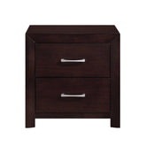 Homelegance Edina 2 Drawer Nightstand in Espresso-Hinted Cherry 2145-4 Half Price Furniture
