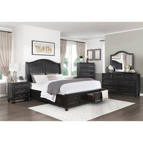Herman (3) Queen Platform Bed with Footboard Storage - Storage - Half Price Furniture