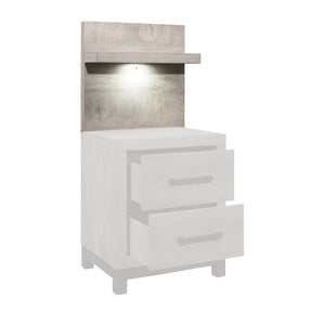 Zephyr Wall Panel for Night Stand, 1-Piece - Nightstand - Half Price Furniture
