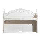 Homelegance Cinderella Writing Desk and Hutch in Antique White with Grey Rub-Through Half Price Furniture