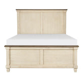 Homelegance Weaver Queen Panel Bed in Antique White 1626-1* Half Price Furniture