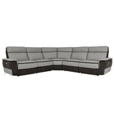 8318*5C - (5)5-Piece Modular Power Reclining Sectional Half Price Furniture