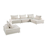 9237BE*5SC - (5)5-Piece Modular Sectional Half Price Furniture