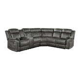 9479BRG*SC - (3)3-Piece Reclining Sectional with Left Console Half Price Furniture