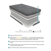 MT-USH08Q - 8" Queen Copper-Infused Memory Foam Hybrid Mattress Half Price Furniture