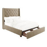 5877KBR-1EKDW* - (3)Eastern King Platform Bed with Storage Footboard Half Price Furniture