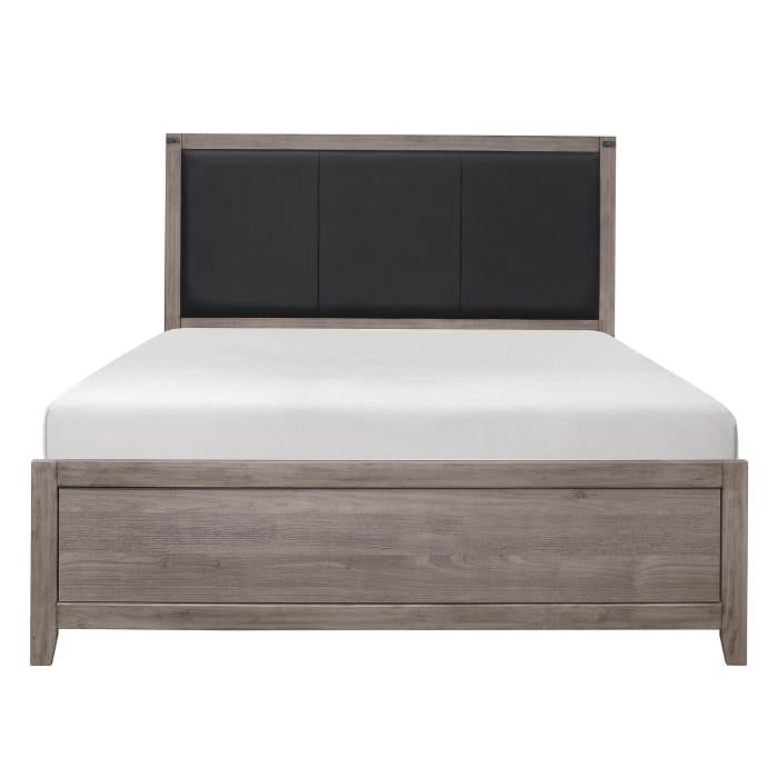 Homelegance Woodrow Queen Panel Bed in Gray 2042-1*  Las Vegas Furniture Stores