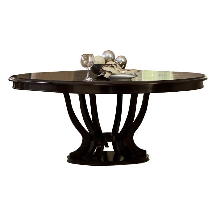 Homelegance Savion Round/Oval Dining Table in Espresso 5494-76*  Las Vegas Furniture Stores