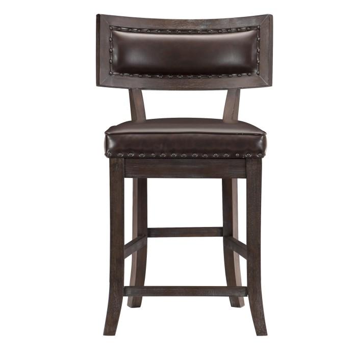 Homelegance Oxton Counter Hight Chair in Dark Cherry (Set of 2)  Las Vegas Furniture Stores