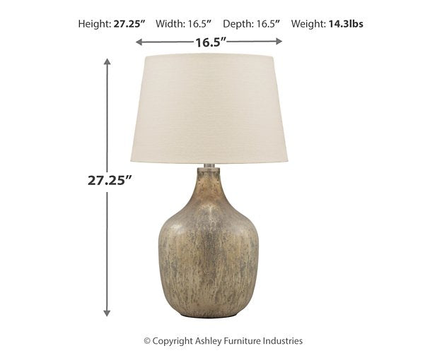 Mari Table Lamp - Half Price Furniture