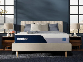 Nectar Classic Memory Foam Mattress in a bedroom - Half Price Furniture Las Vegas