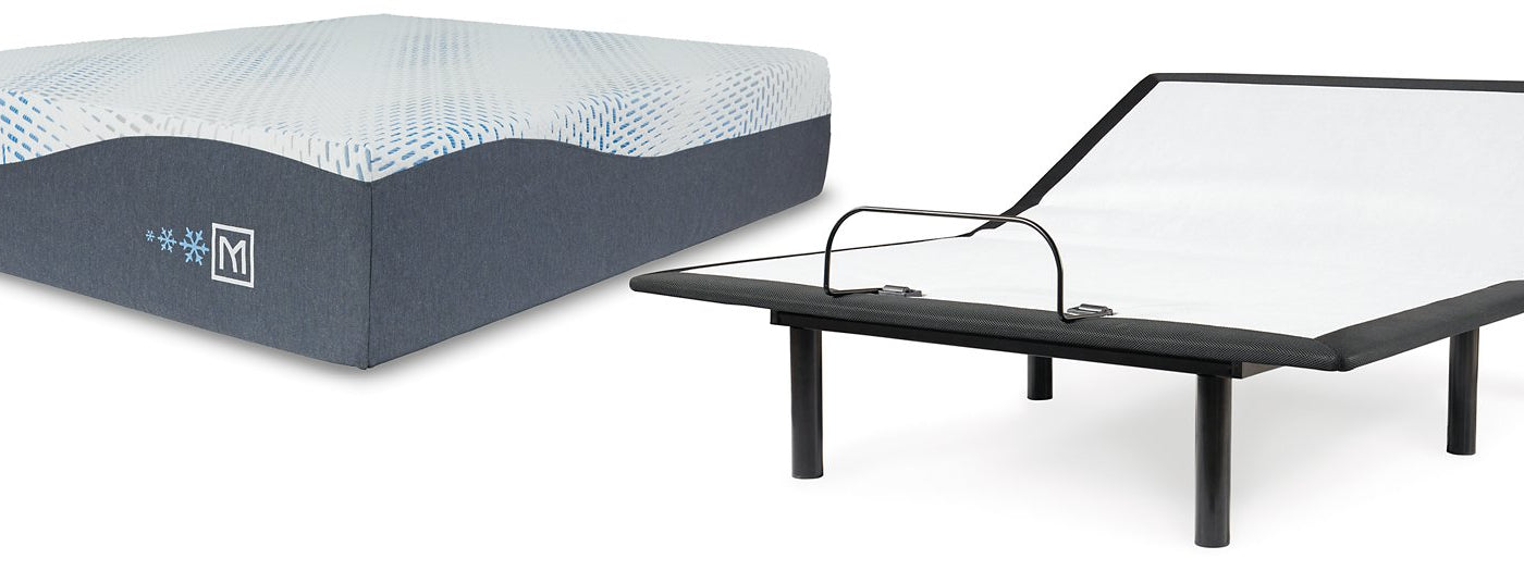 Millennium Cushion Firm Gel Memory Foam Hybrid Mattress and Base Set Half Price Furniture