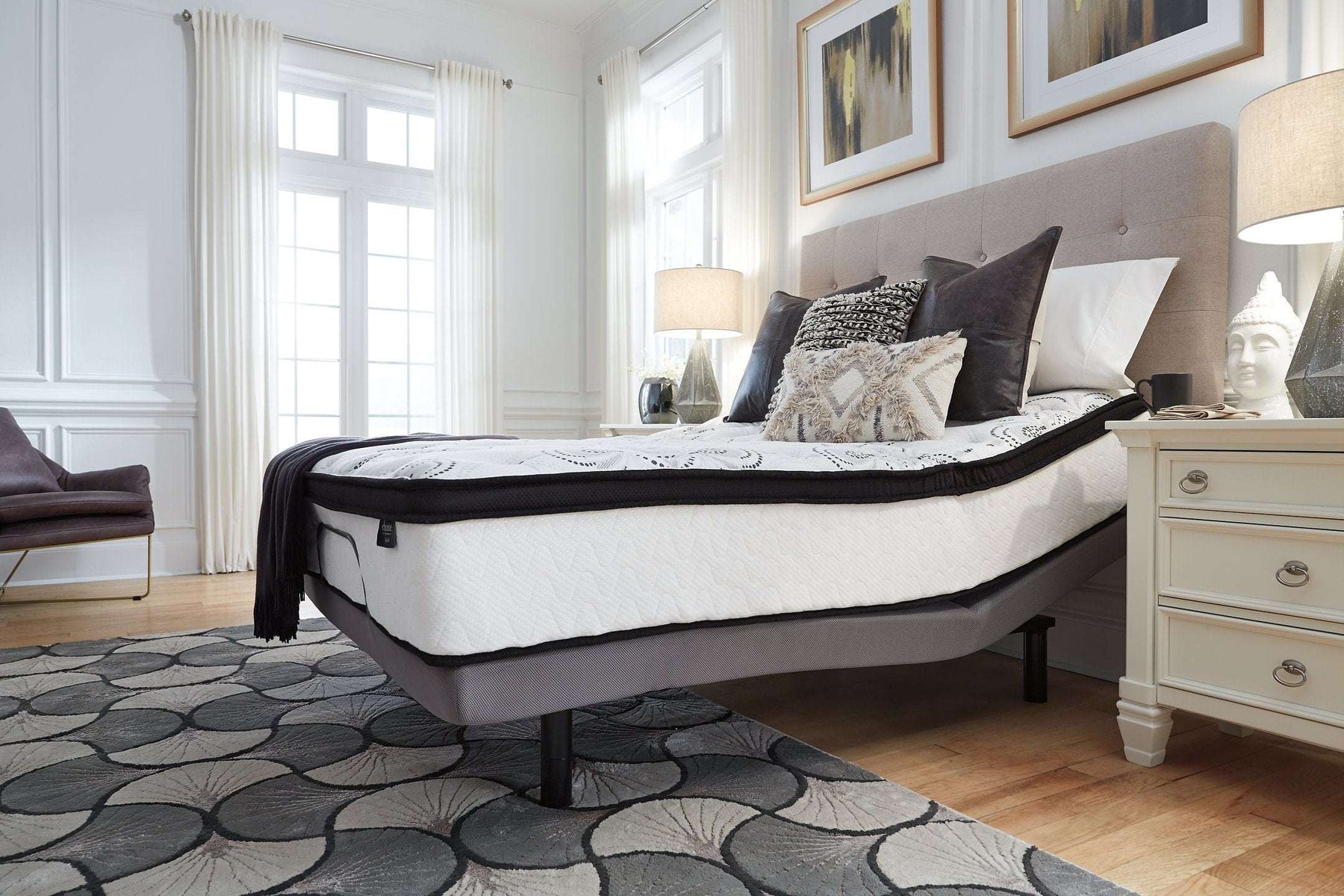 Chime 12 Inch Hybrid Mattress in a Box - Mattress - Half Price Furniture