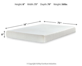 Chime 8 Inch Memory Foam Mattress Set - Mattress Set - Half Price Furniture