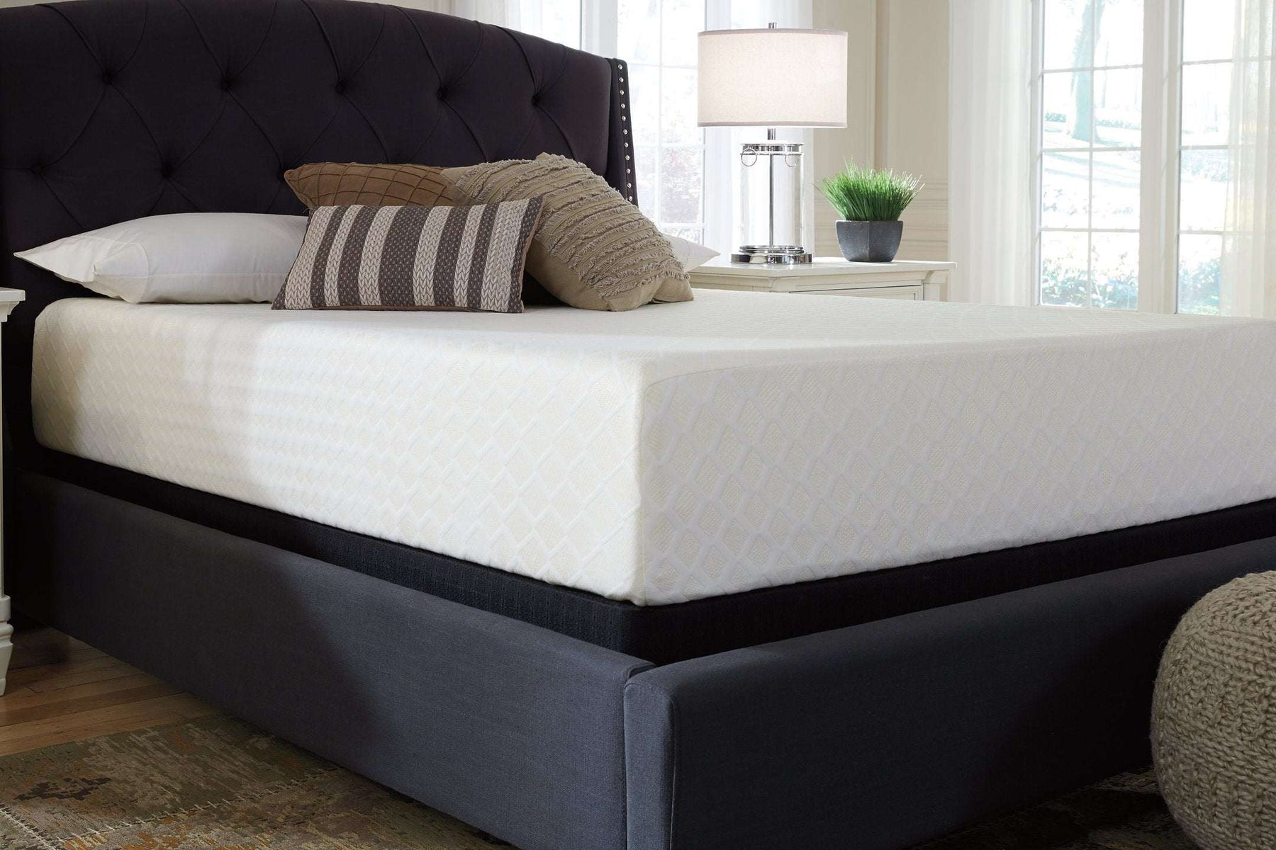 Chime 12 Inch Memory Foam Mattress in a Box - Mattress - Half Price Furniture