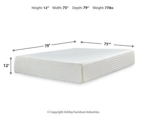 Chime 12 Inch Memory Foam Mattress and Base Set Half Price Furniture