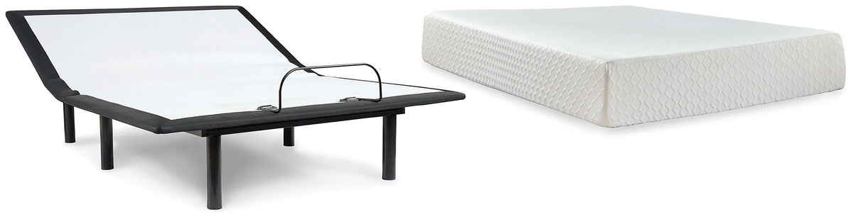 Chime 12 Inch Memory Foam Mattress and Base Set  Half Price Furniture