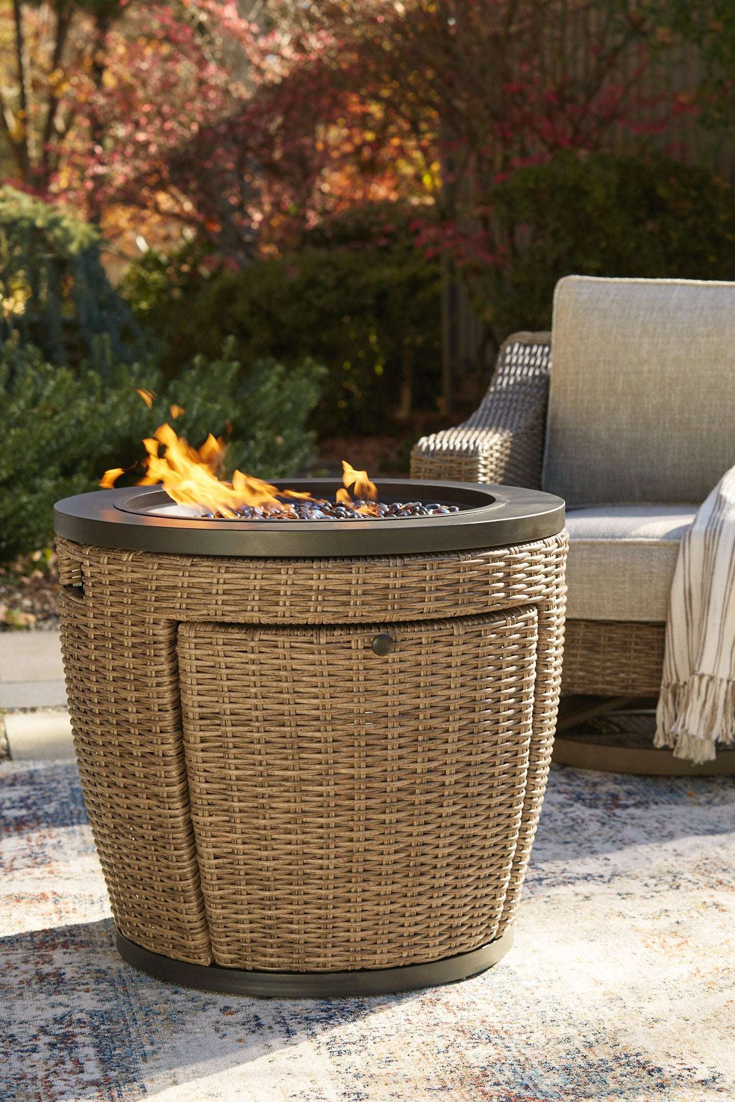 Malayah Fire Pit Half Price Furniture