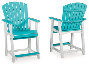 Eisely Outdoor Counter Height Bar Stool (Set of 2) - Outdoor Counter Barstool - Half Price Furniture