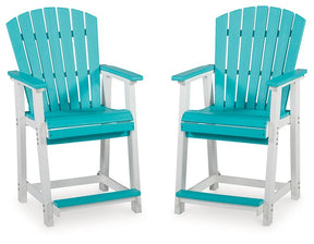 Eisely Outdoor Counter Height Bar Stool (Set of 2) - Half Price Furniture