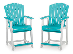 Eisely Outdoor Counter Height Bar Stool (Set of 2) - Half Price Furniture