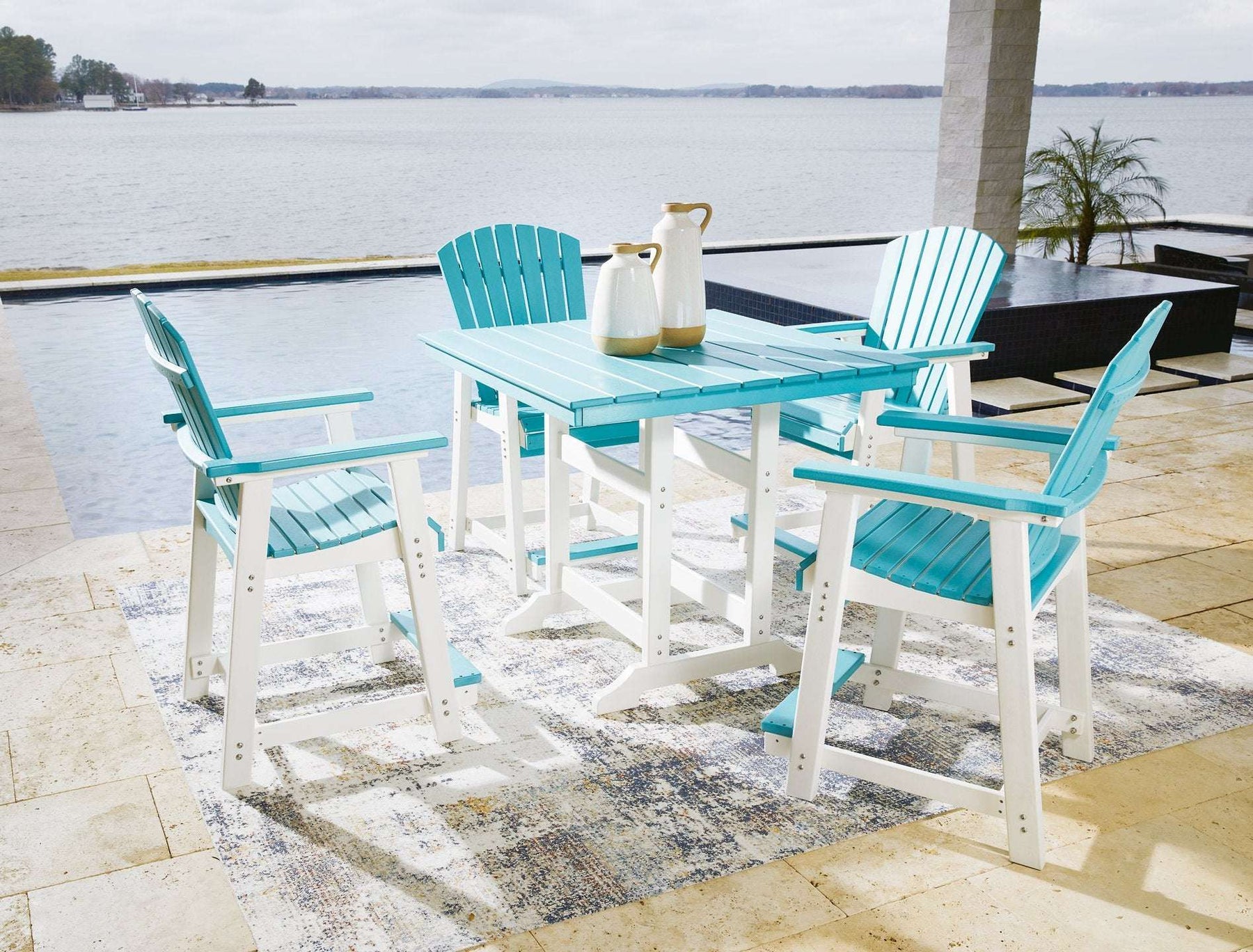 Eisely Outdoor Dining Set - Outdoor Dining Set - Half Price Furniture