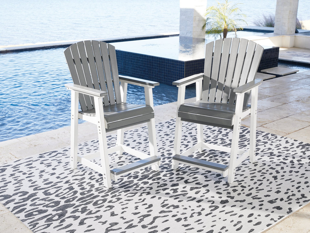 Transville Outdoor Counter Height Bar Stool (Set of 2) - Half Price Furniture