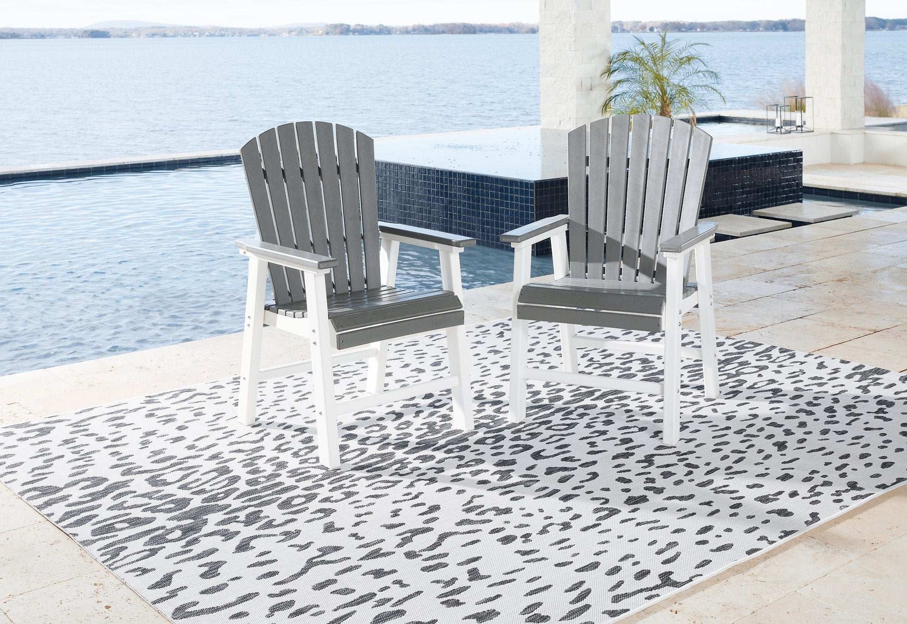 Transville Outdoor Dining Arm Chair (Set of 2) - Half Price Furniture