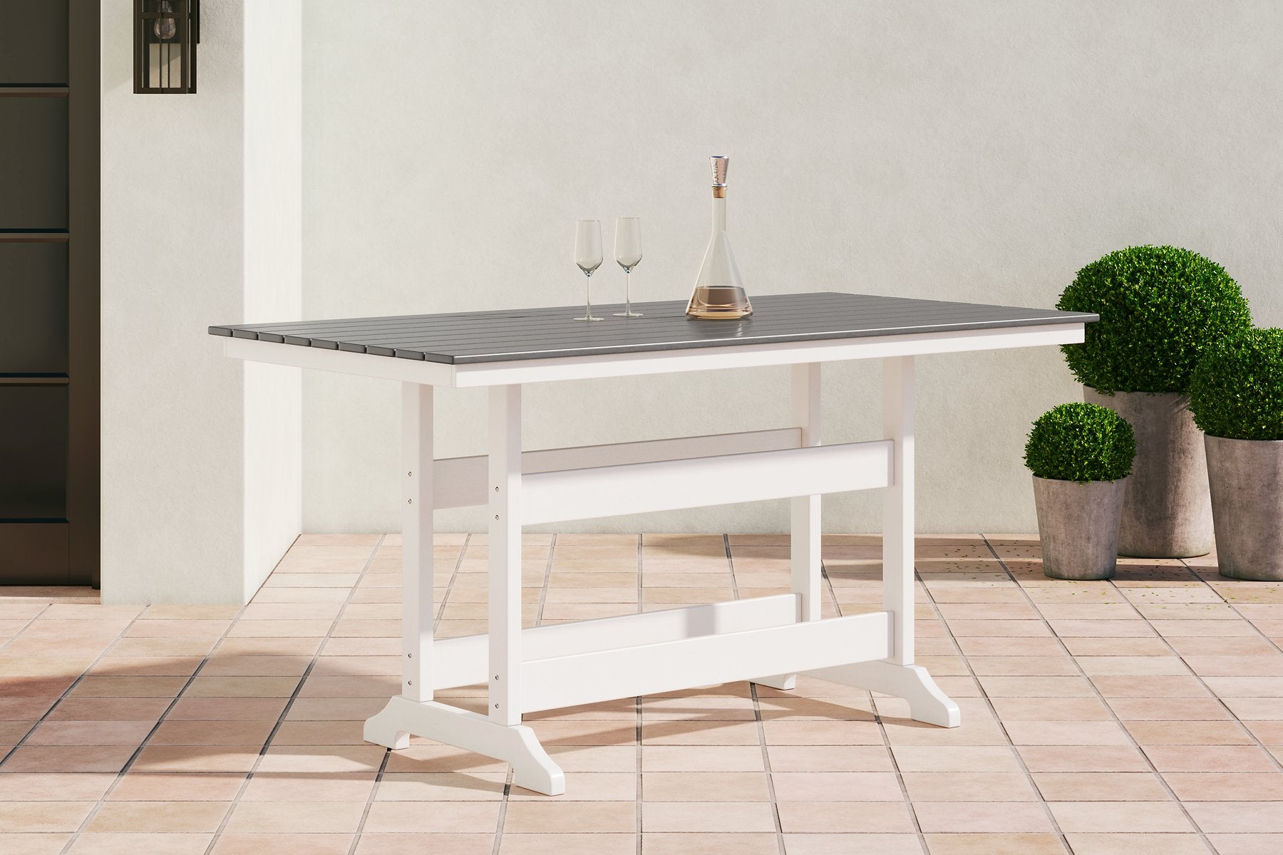 Transville Outdoor Counter Height Dining Table - Half Price Furniture