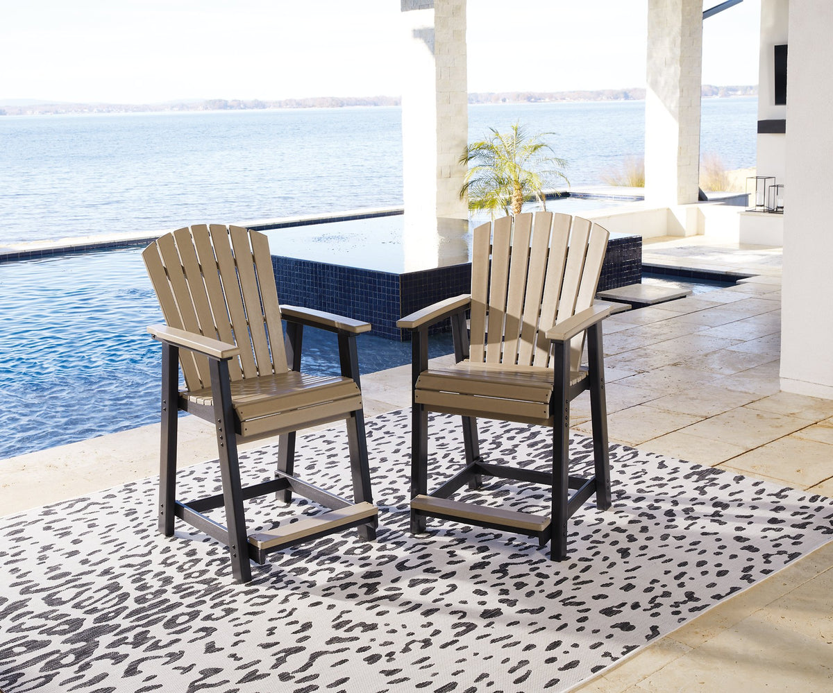 Fairen Trail Outdoor Counter Height Bar Stool (Set of 2) - Outdoor Counter Barstool - Half Price Furniture