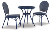 Odyssey Blue Outdoor Table and Chairs (Set of 3) Half Price Furniture