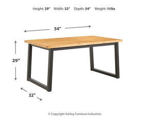 Town Wood Outdoor Dining Table Set (Set of 3) - Half Price Furniture